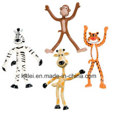 OEM / ODM Bendable Zoo Animals Bendable Figure Toys - 4 Pouces Tall